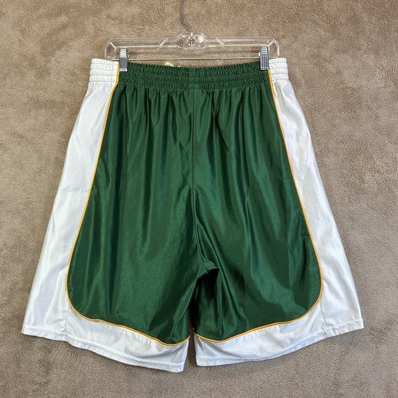 VTG Teamwork Athletic Apparel Shorts Men's XL  Green White Gym Basketball USA - Picture 5 of 7